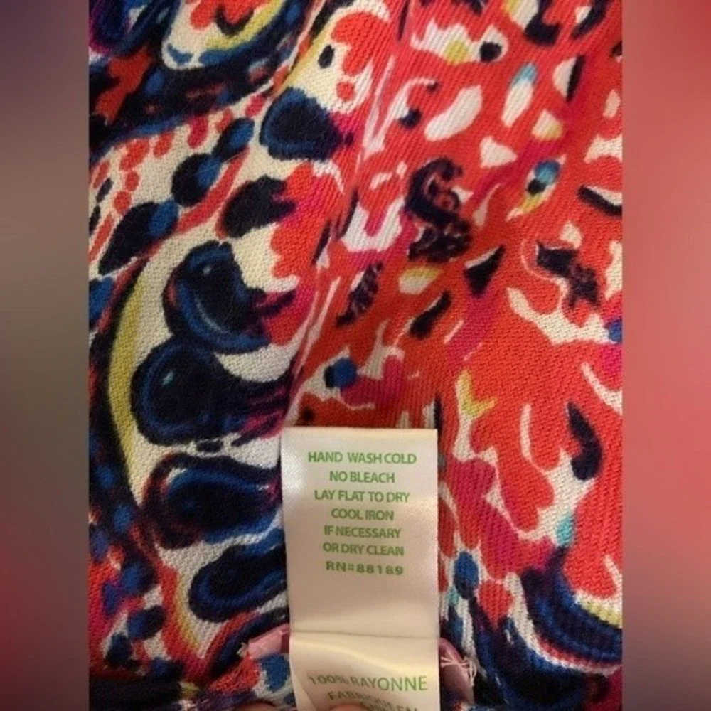 Lilly Pulitzer oversized wrap shawl scarf in navy and pink Resort collec…